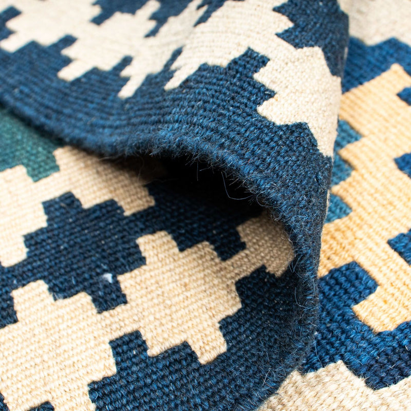 Dywan Kelim - Orientalny - 196 x 155 cm - beżowy