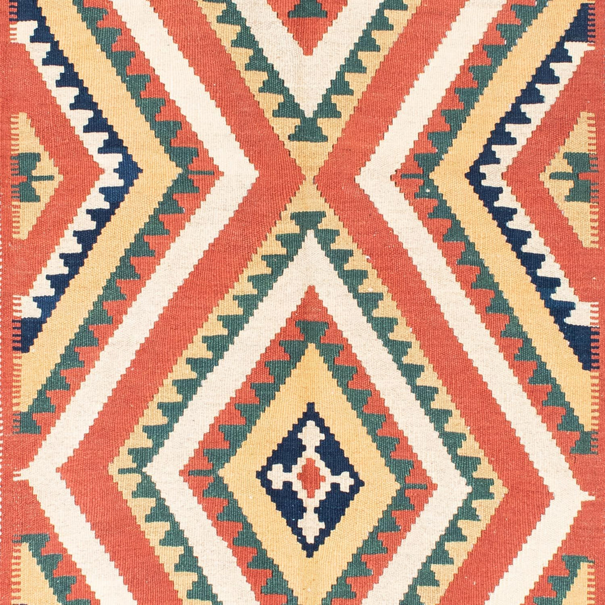 Dywan Kelim - Orientalny - 212 x 146 cm - rdza