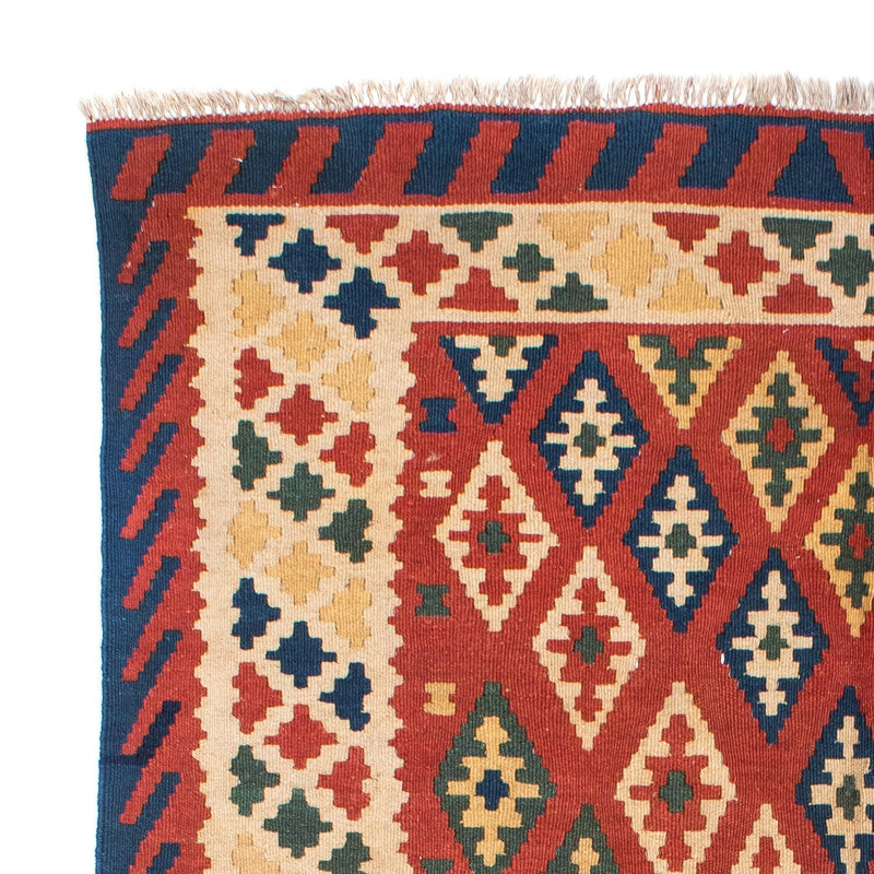 Dywan Kelim - Orientalny - 206 x 156 cm - ciemna czerwień