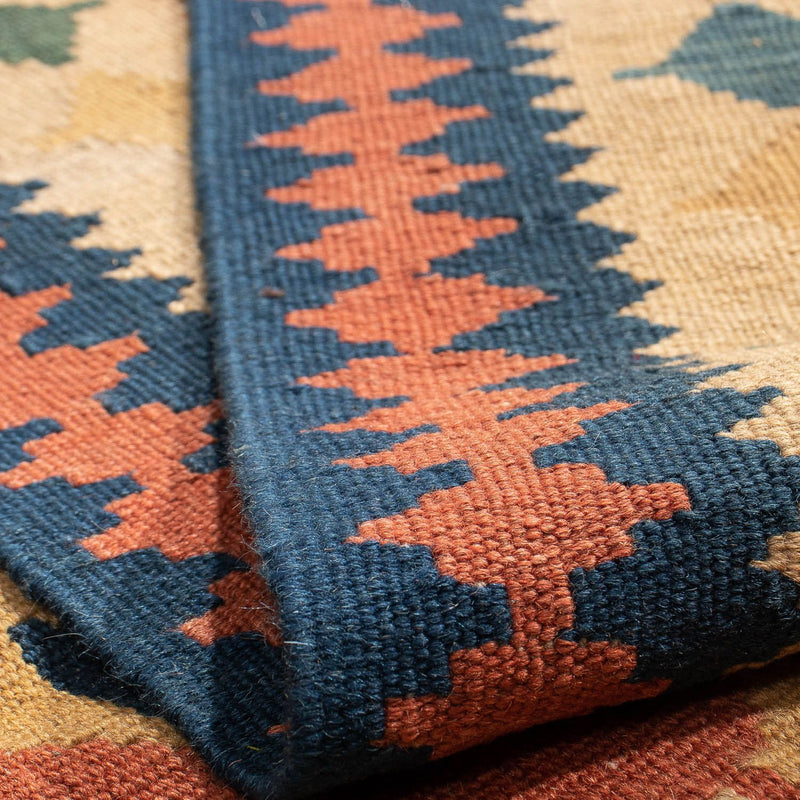 Dywan Kelim - Orientalny - 210 x 155 cm - brązowy