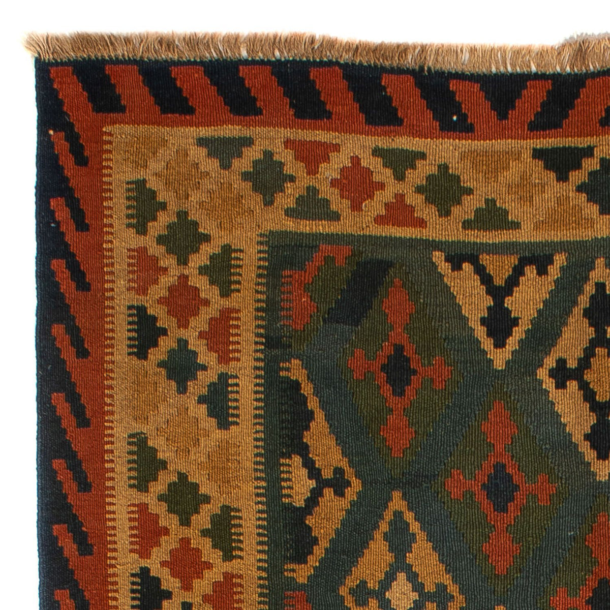 Dywan Kelim - Orientalny - 203 x 155 cm - ciemnoniebieski