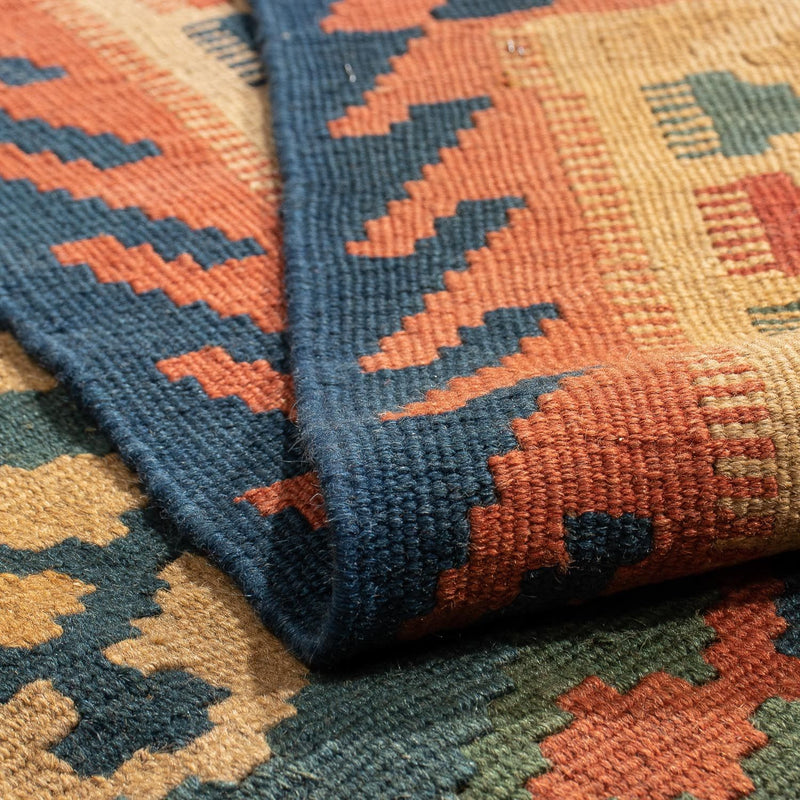 Dywan Kelim - Orientalny - 203 x 155 cm - ciemnoniebieski