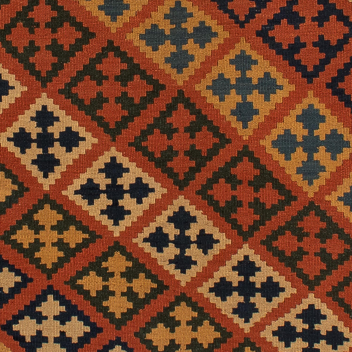 Dywan Kelim - Orientalny - 200 x 157 cm - brązowy