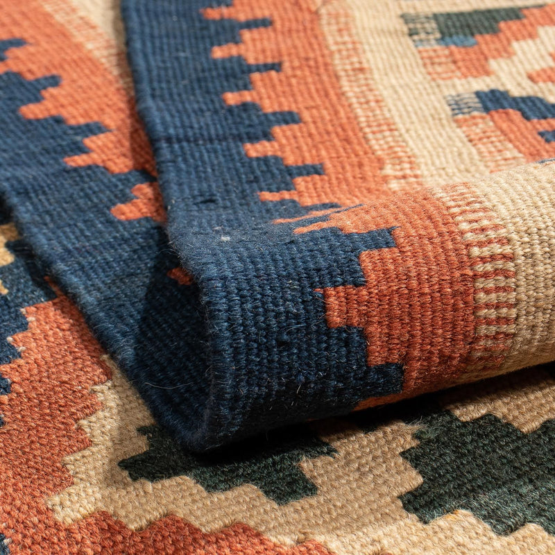 Dywan Kelim - Orientalny - 200 x 157 cm - brązowy