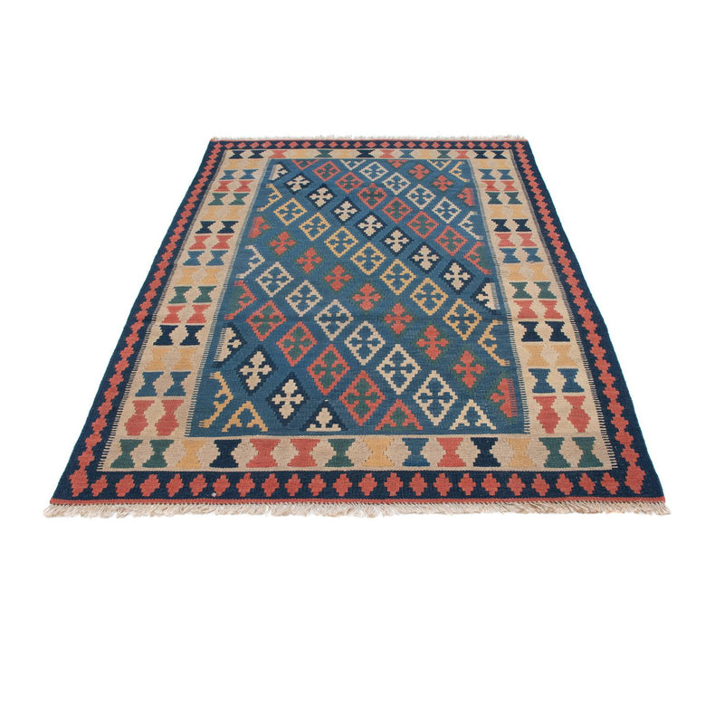 Dywan Kelim - Orientalny - 189 x 119 cm - niebieski