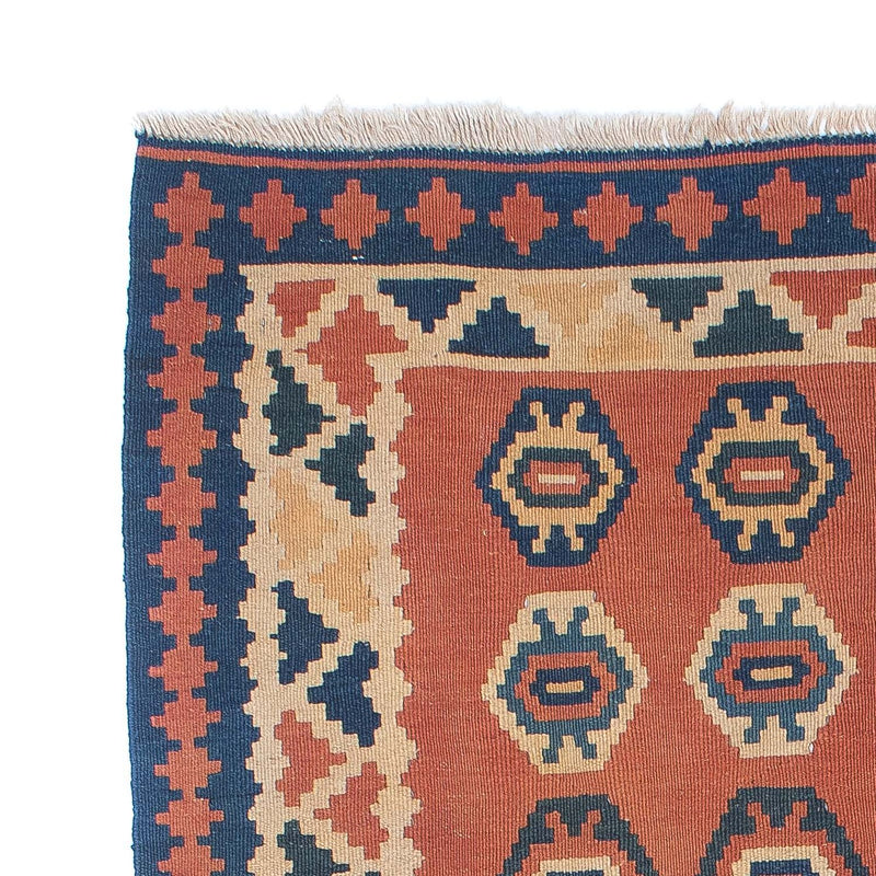 Dywan Kelim - Orientalny - 169 x 121 cm - rdza