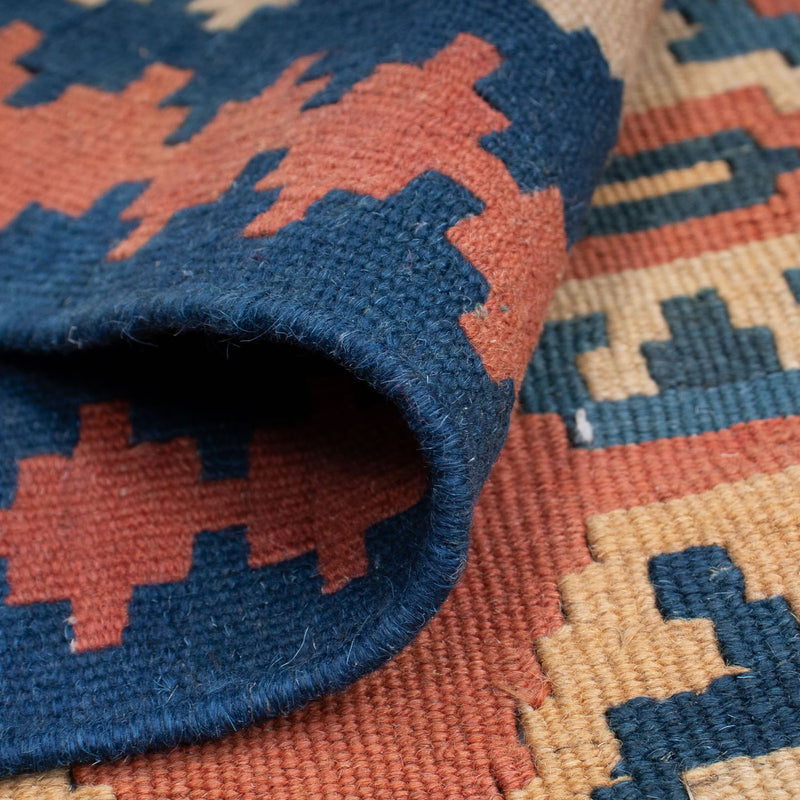 Dywan Kelim - Orientalny - 169 x 121 cm - rdza