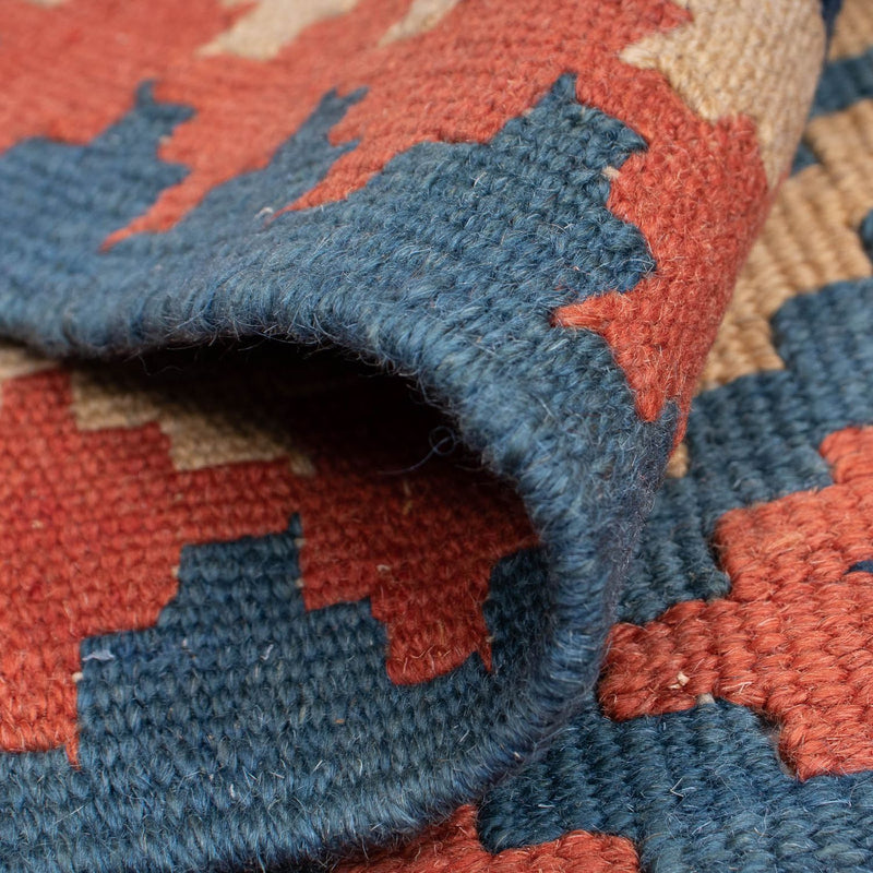 Dywan Kelim - Orientalny - 175 x 116 cm - niebieski