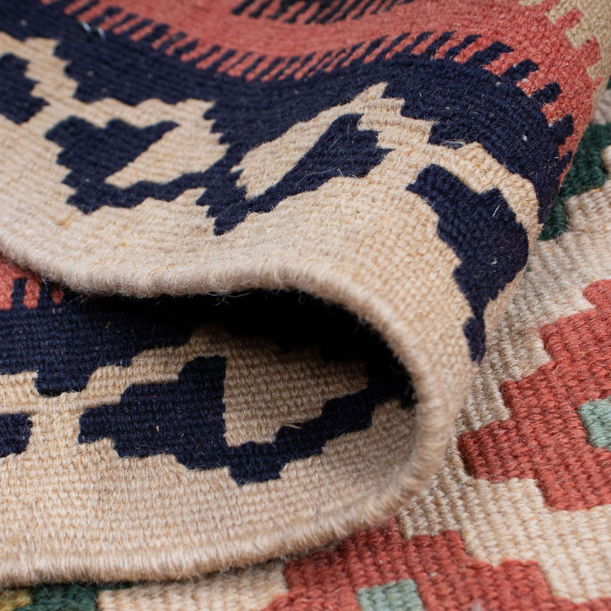 Dywan Kelim - Orientalny - 158 x 110 cm - wielokolorowy