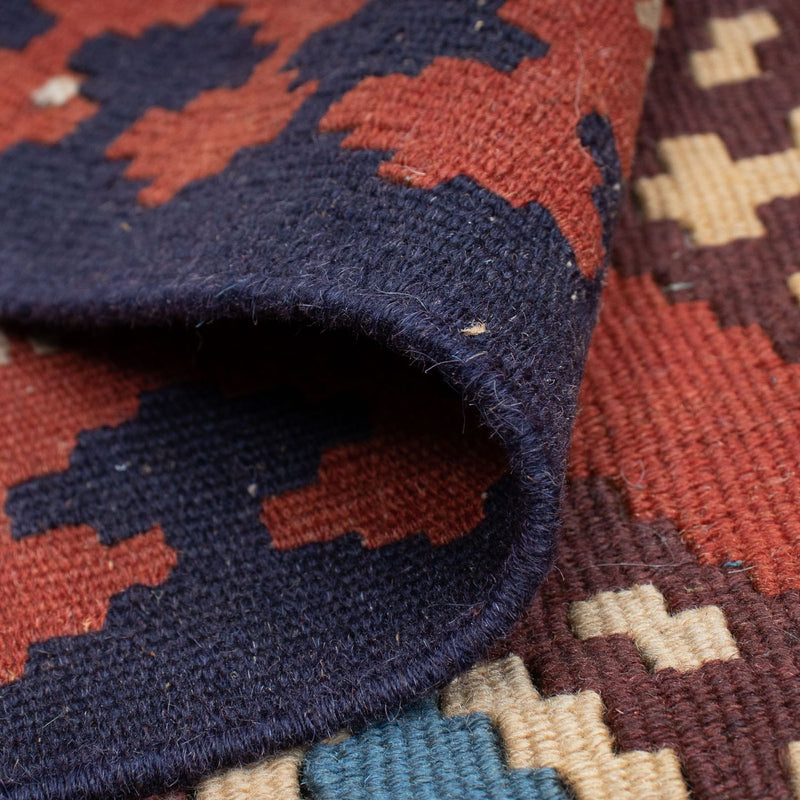 Dywan Kelim - Orientalny - 170 x 114 cm - ciemna czerwień