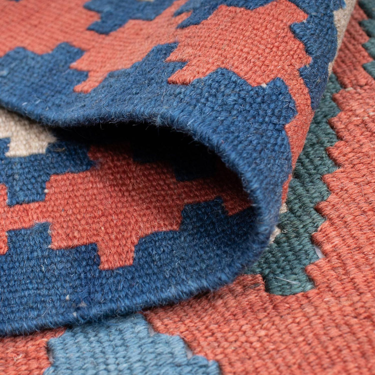 Dywan Kelim - Orientalny - 168 x 116 cm - wielokolorowy