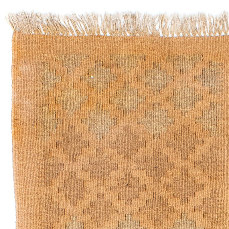 Biegacz Dywan Kelim - Orientalny - 200 x 84 cm - jasnobrązowy