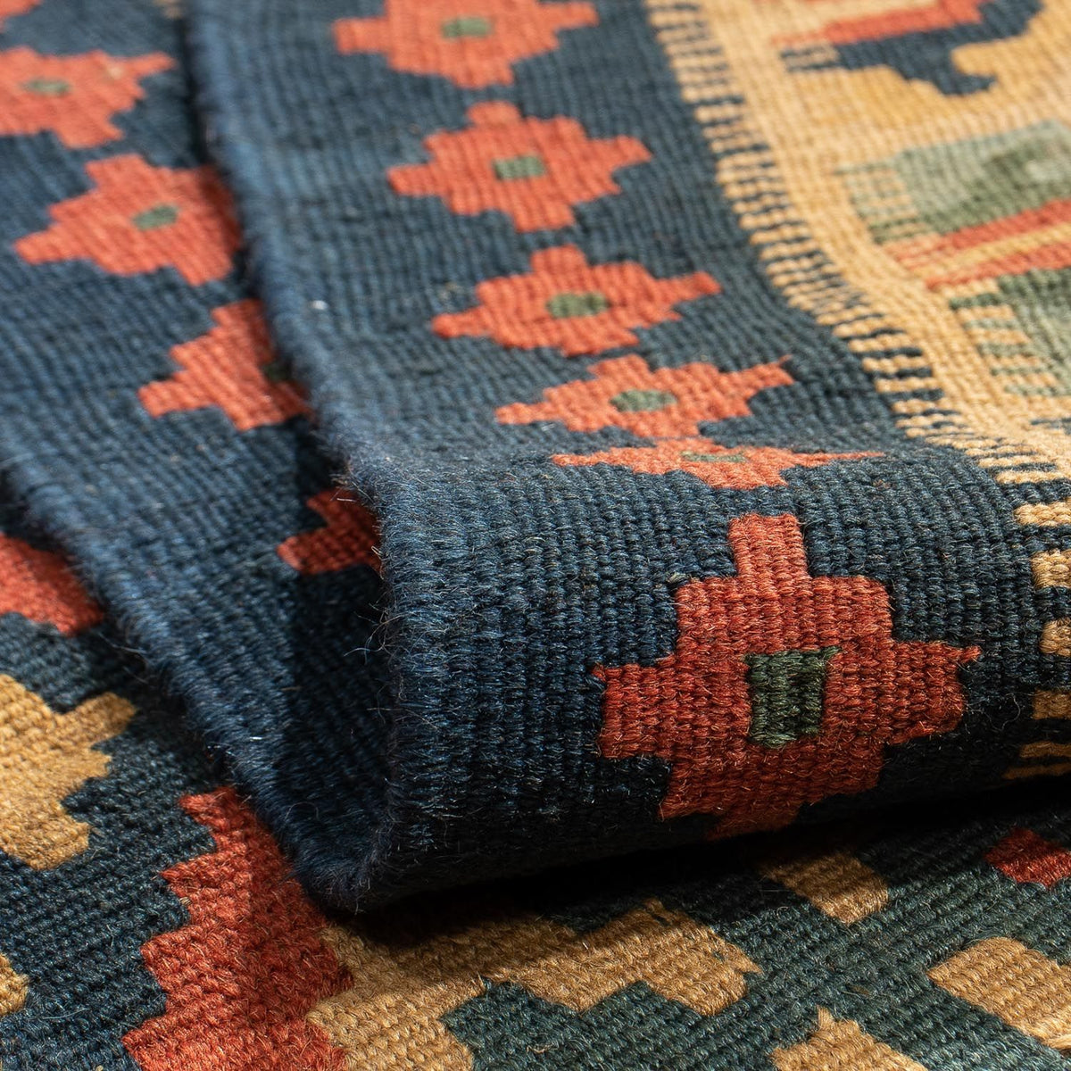 Dywan Kelim - Orientalny - 213 x 148 cm - ciemna czerwień