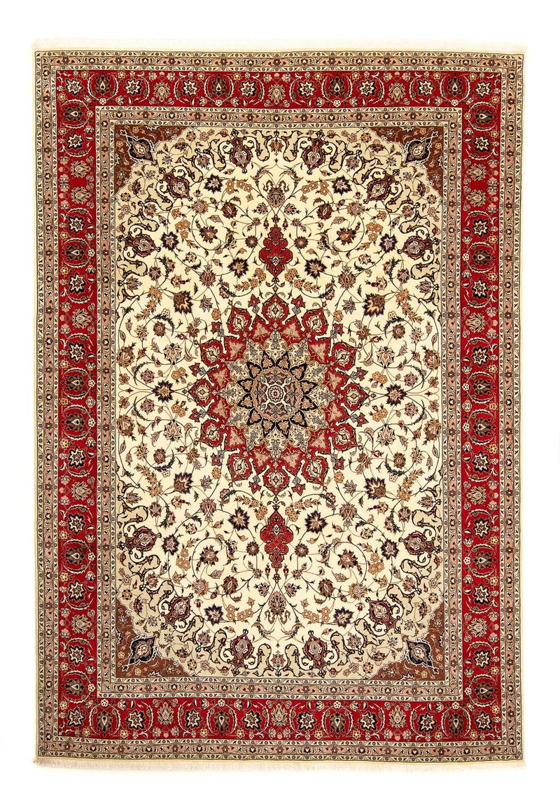 Dywan perski - Tabriz - Królewski - 354 x 253 cm - beżowy