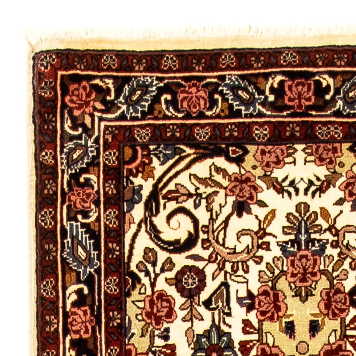 Biegacz Dywan perski - Bijar - 298 x 74 cm - beżowy