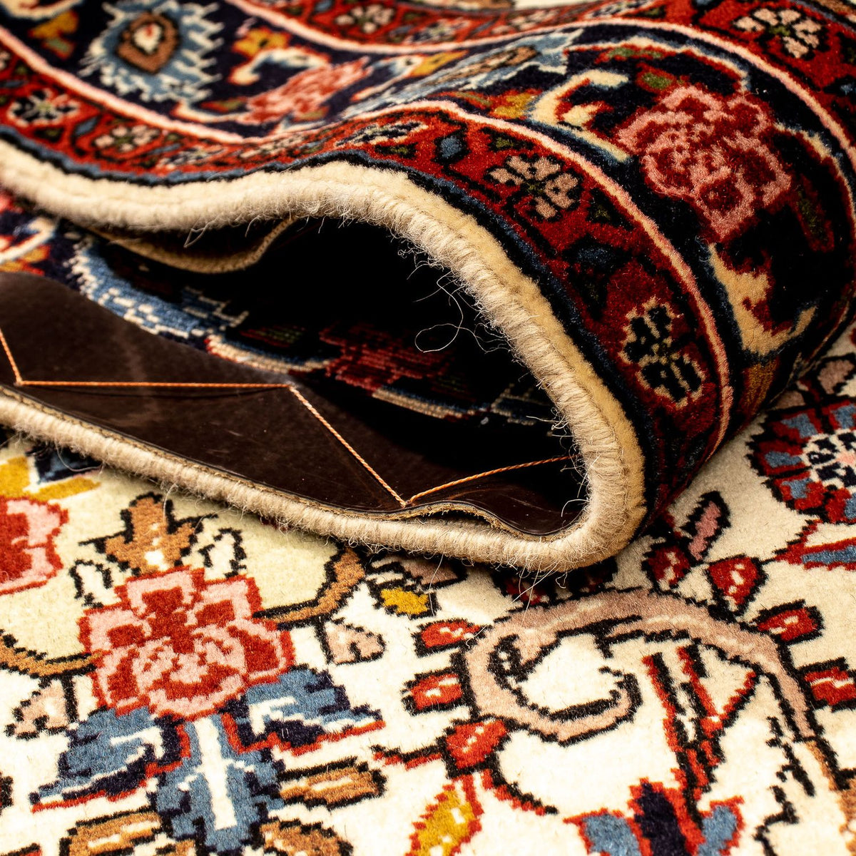 Biegacz Dywan perski - Bijar - 298 x 74 cm - beżowy