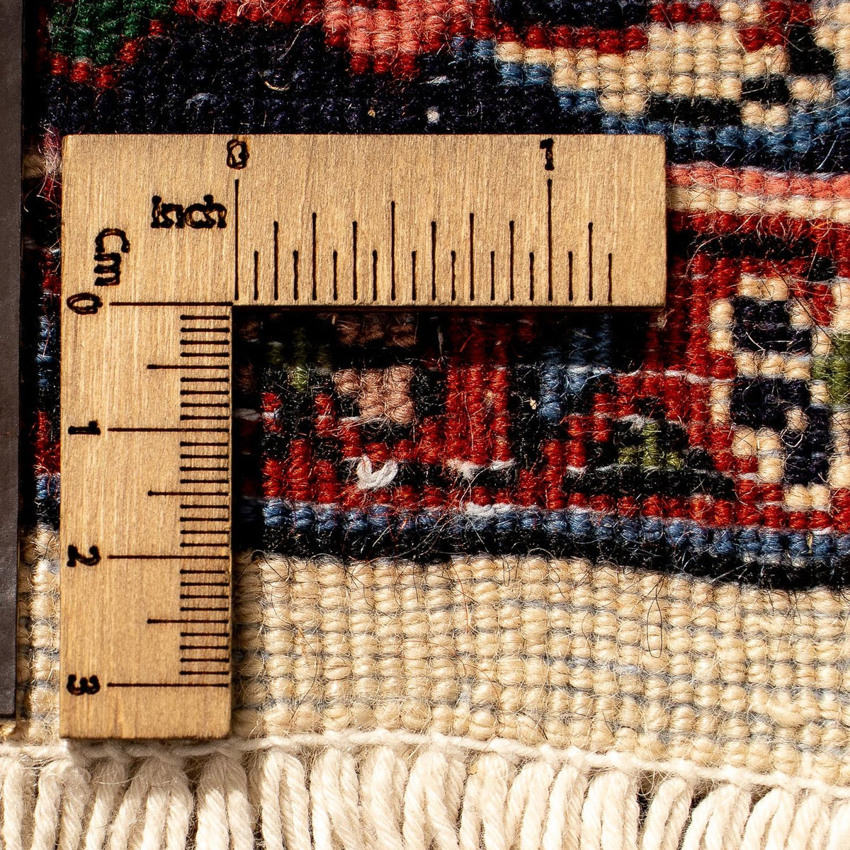 Biegacz Dywan perski - Bijar - 298 x 74 cm - beżowy