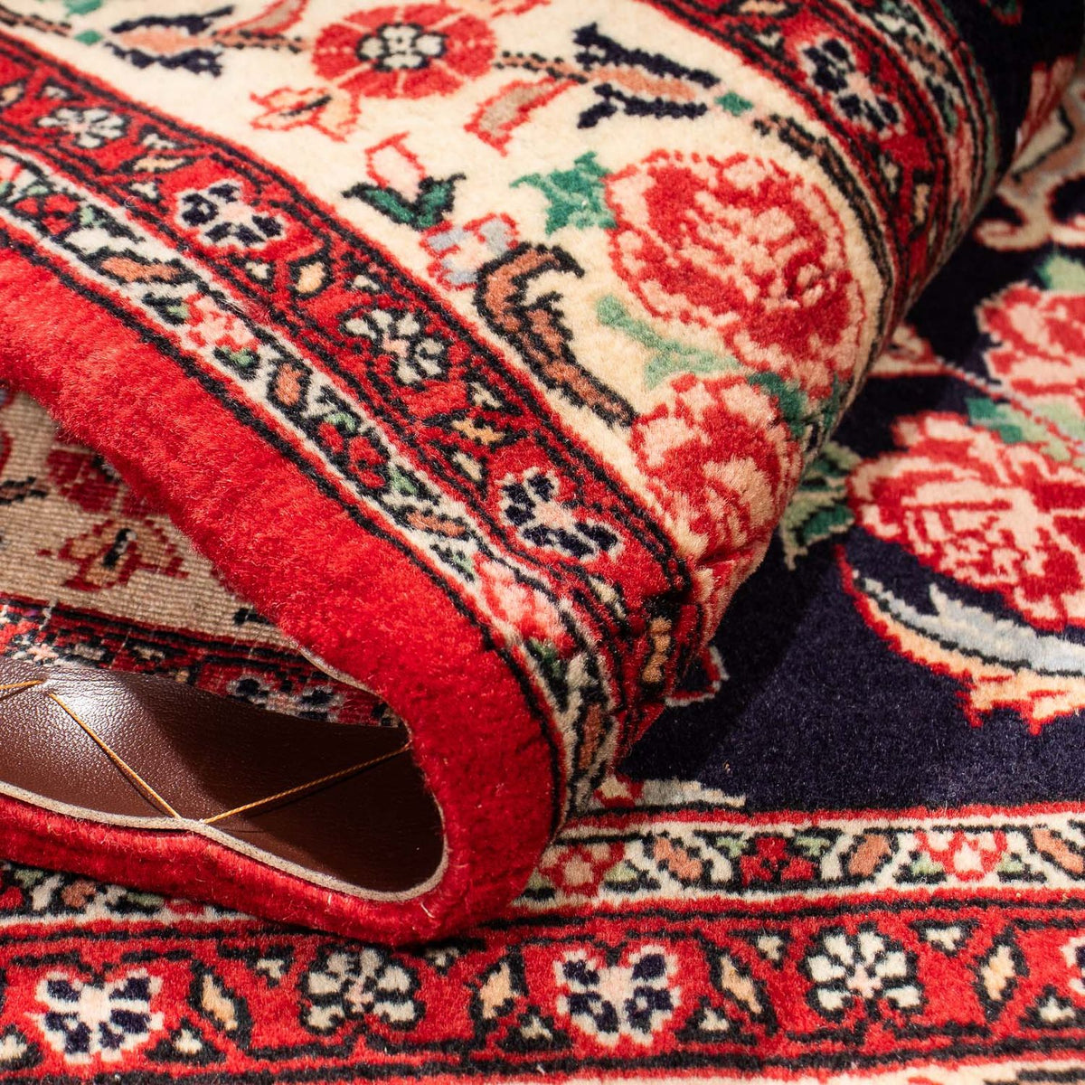 Dywan perski - Bijar kwadratowy  - 161 x 148 cm - czerwony