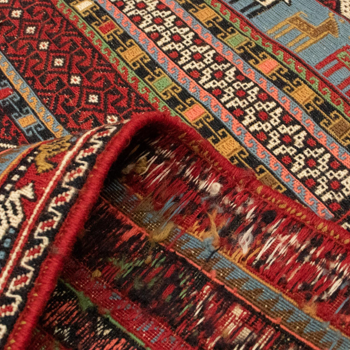 Perski dywan - Nomadyczny - 293 x 197 cm - wielokolorowy