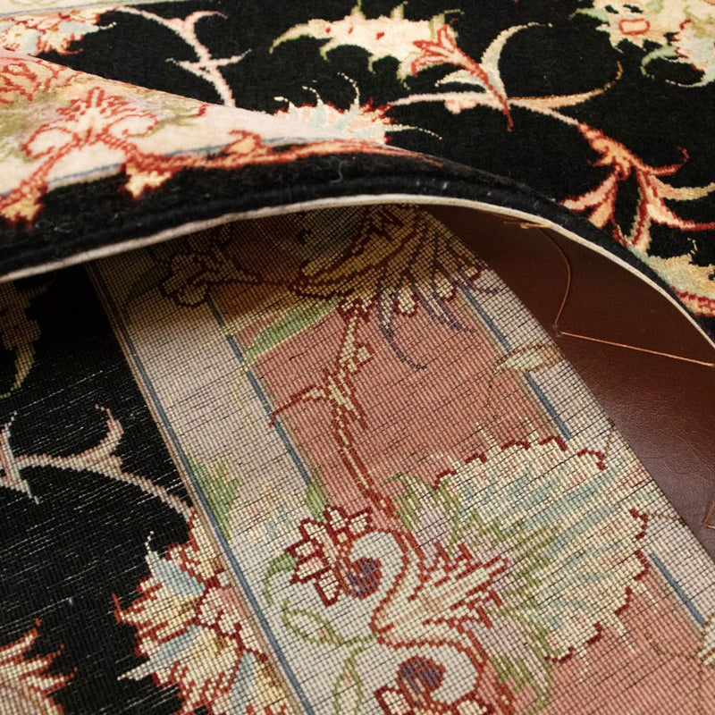 Dywan perski - Tabriz - Królewski - 163 x 104 cm - czarny