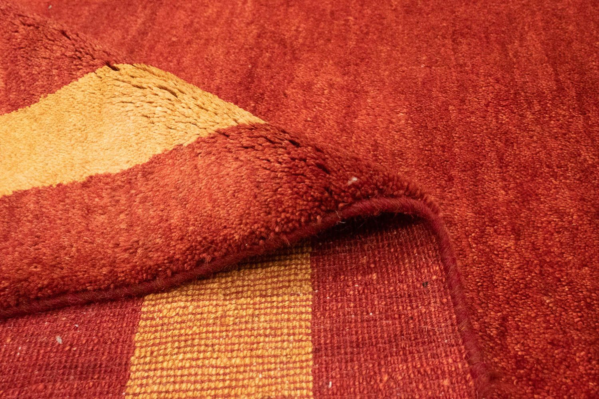 Dywan Gabbeh - perski - 190 x 152 cm - czerwony