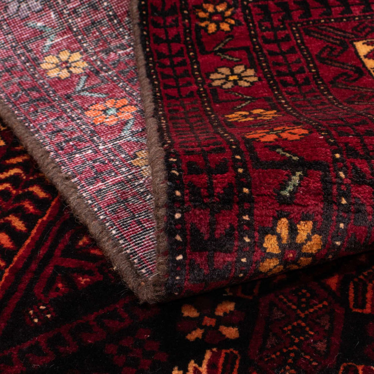 Biegacz Dywan beludżycki - 216 x 102 cm - ciemna czerwień