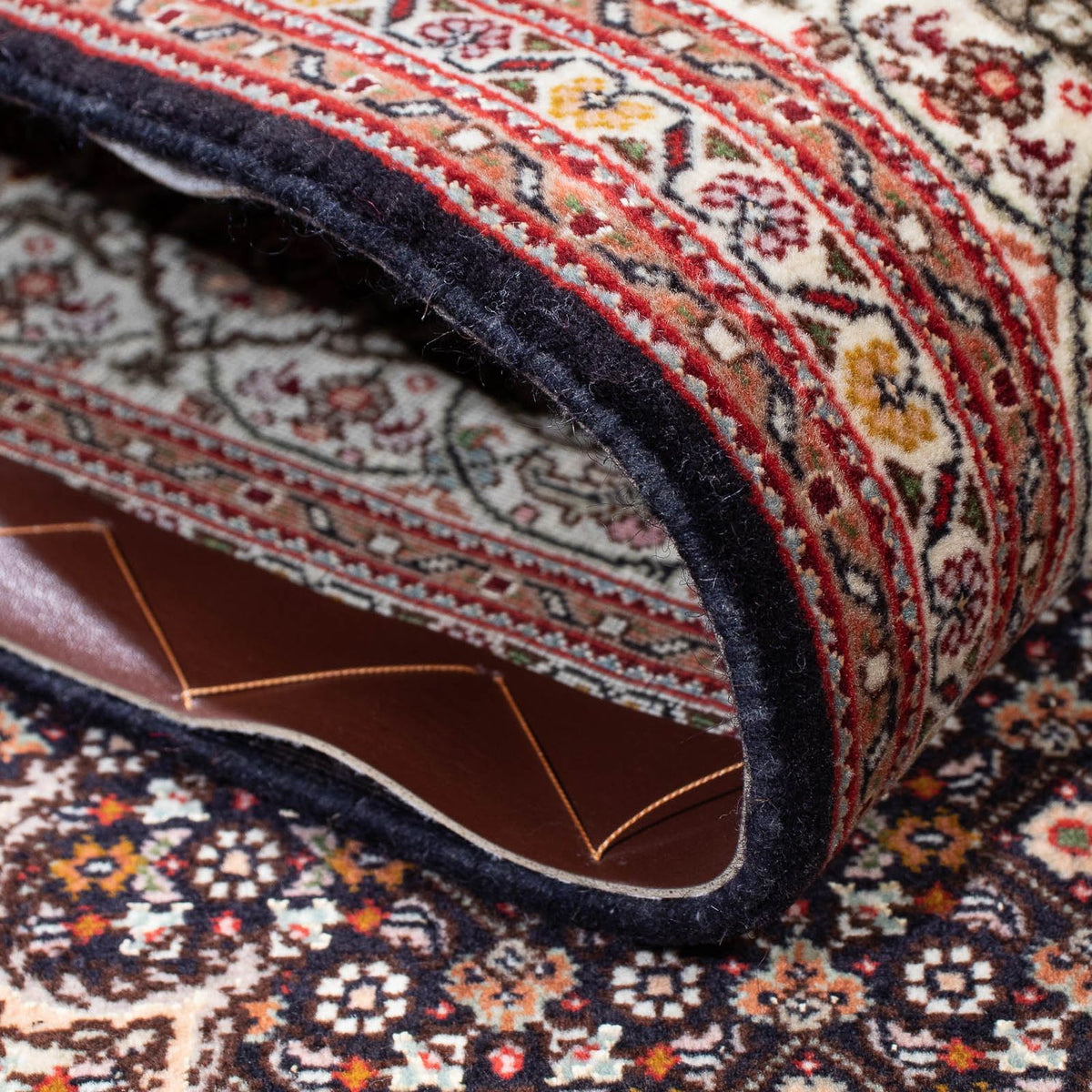 Dywan perski - Tabriz - 200 x 154 cm - ciemnobrązowy