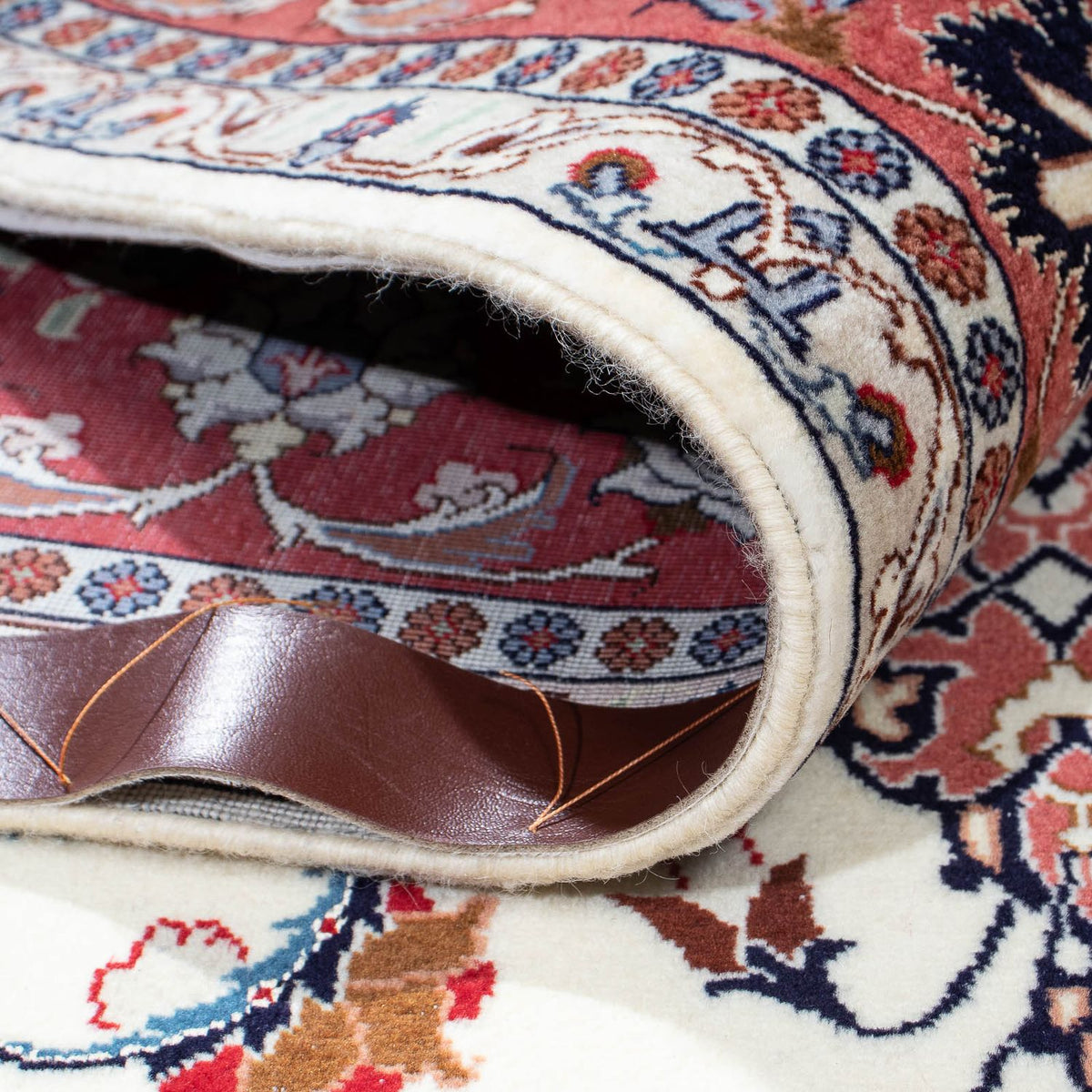 Dywan perski - Tabriz - Królewski - 194 x 153 cm - beżowy