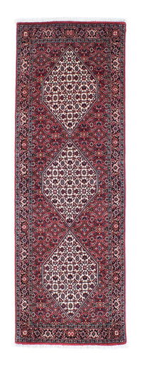 Biegacz Dywan perski - Bijar - 207 x 73 cm - czerwony