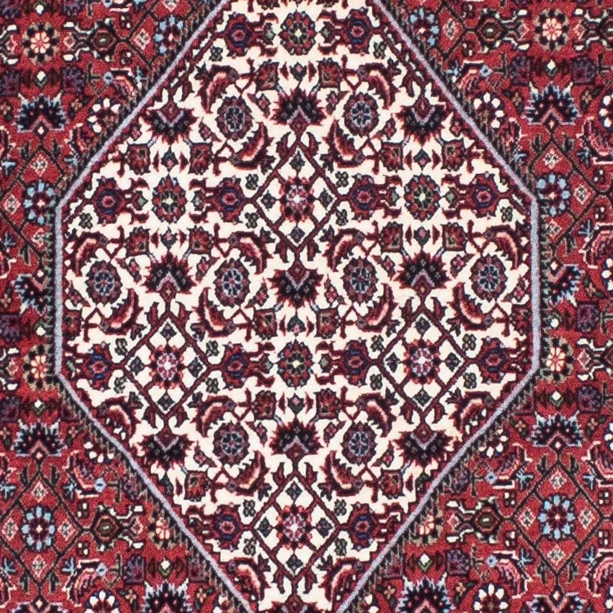 Biegacz Dywan perski - Bijar - 207 x 73 cm - czerwony