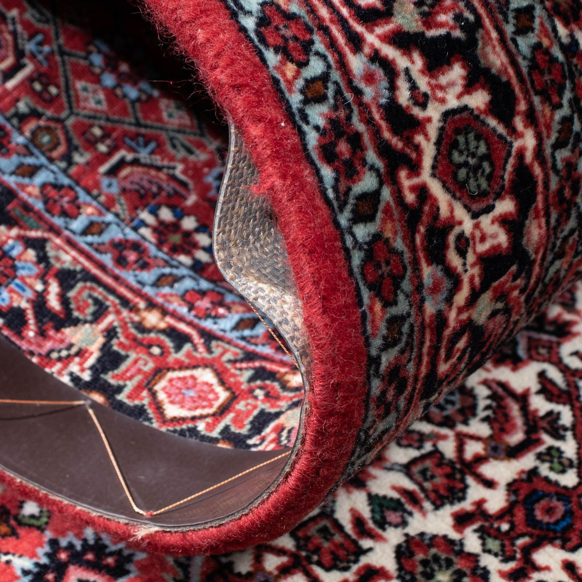 Biegacz Dywan perski - Bijar - 207 x 73 cm - czerwony