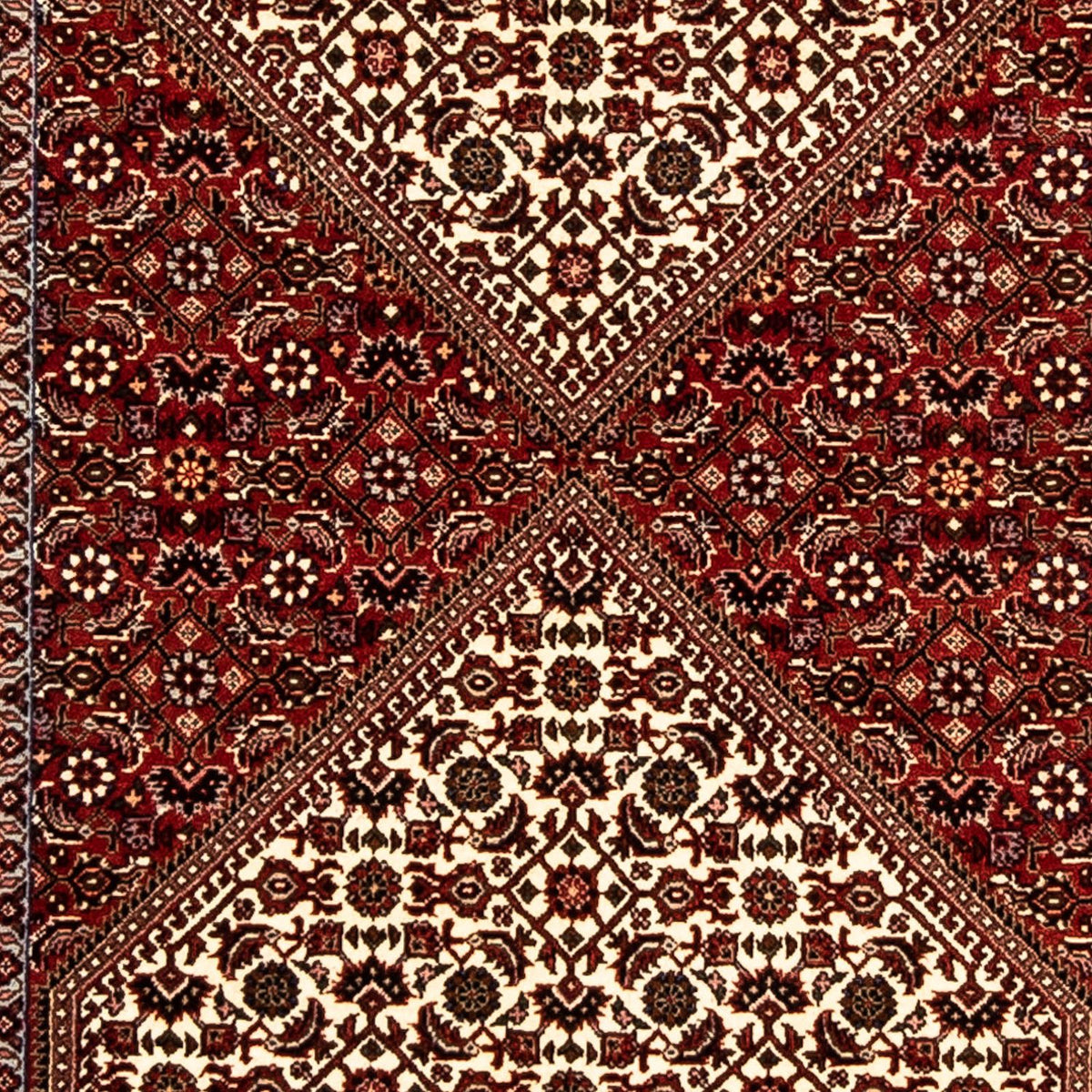 Biegacz Dywan perski - Bijar - 325 x 85 cm - wielokolorowy