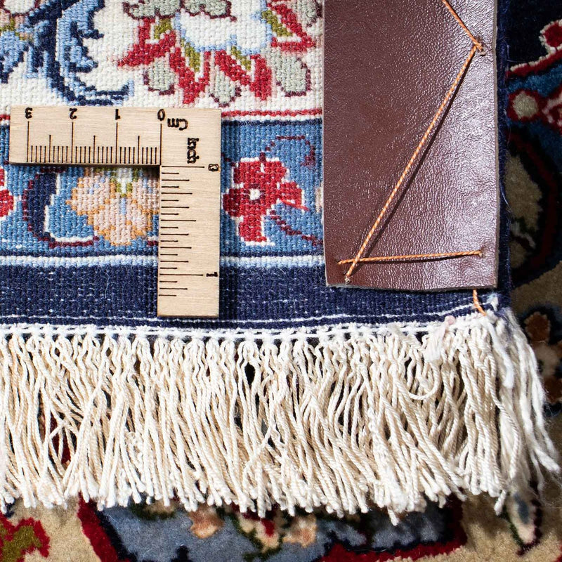 Dywan perski - Isfahan - Premium - 233 x 160 cm - ciemnoniebieski