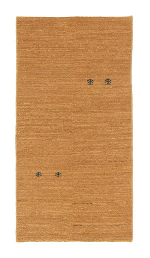 Dywan Gabbeh - perski - 132 x 68 cm - brązowy