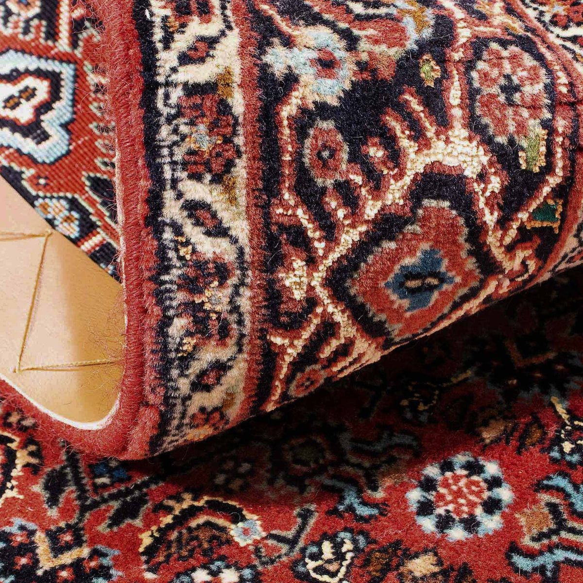 Dywan perski - Bijar - 137 x 96 cm - ciemna czerwień