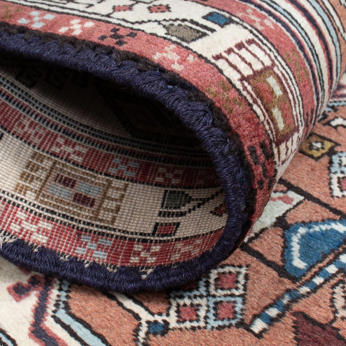 Biegacz Dywan perski - Bijar - 208 x 133 cm - beżowy