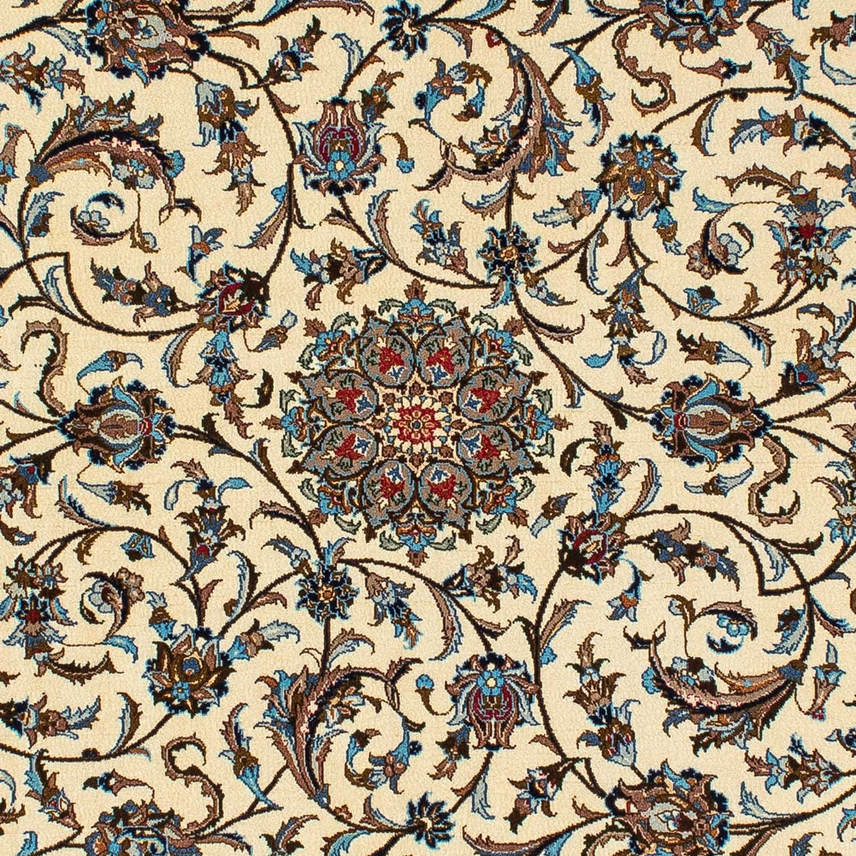 Dywan perski - Isfahan - Premium - 207 x 134 cm - beżowy