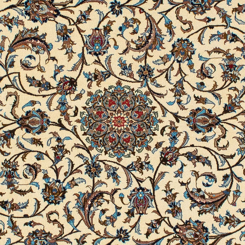 Dywan perski - Isfahan - Premium - 207 x 134 cm - beżowy