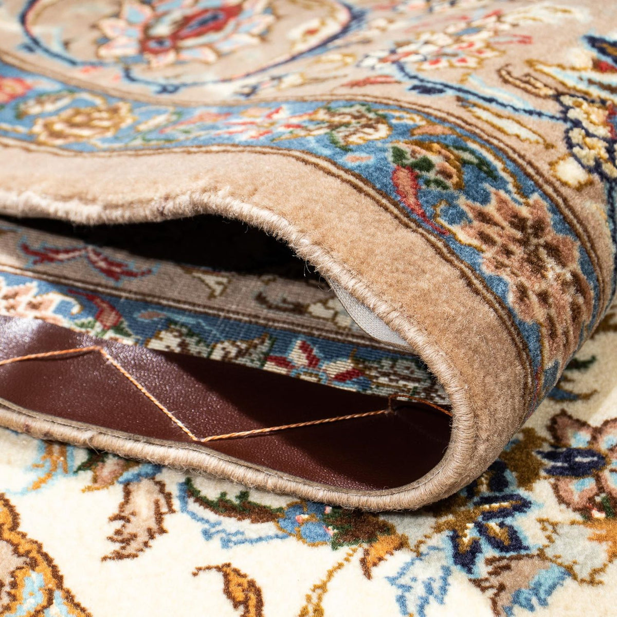 Dywan perski - Isfahan - Premium - 207 x 134 cm - beżowy