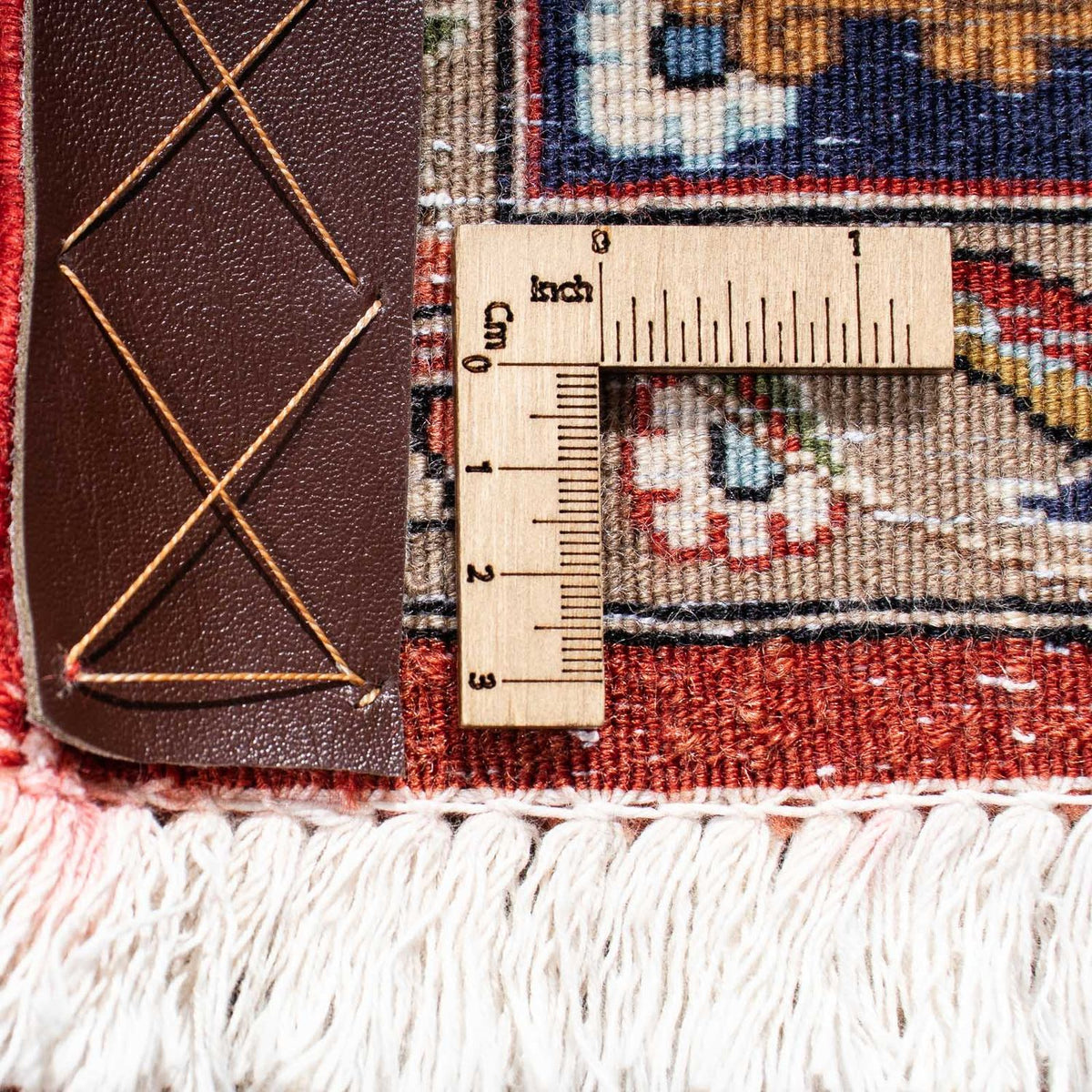 Dywan perski - Ghom - 204 x 138 cm - ciemna czerwień