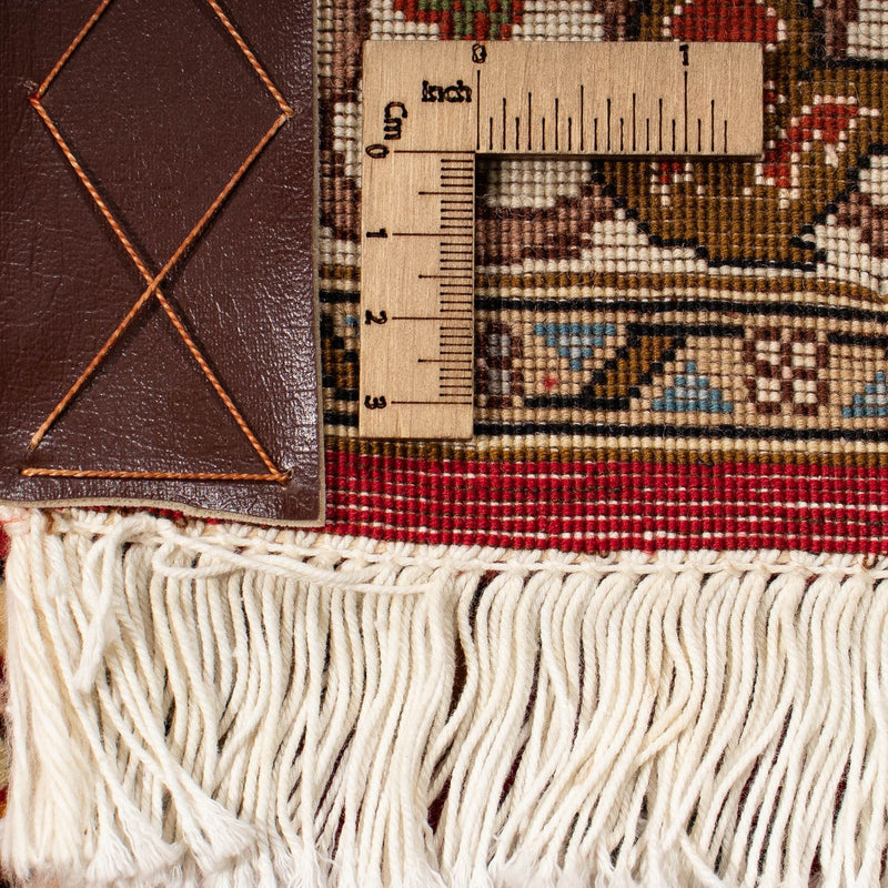 Dywan perski - Tabriz - Królewski kwadratowy  - 208 x 200 cm - czerwony