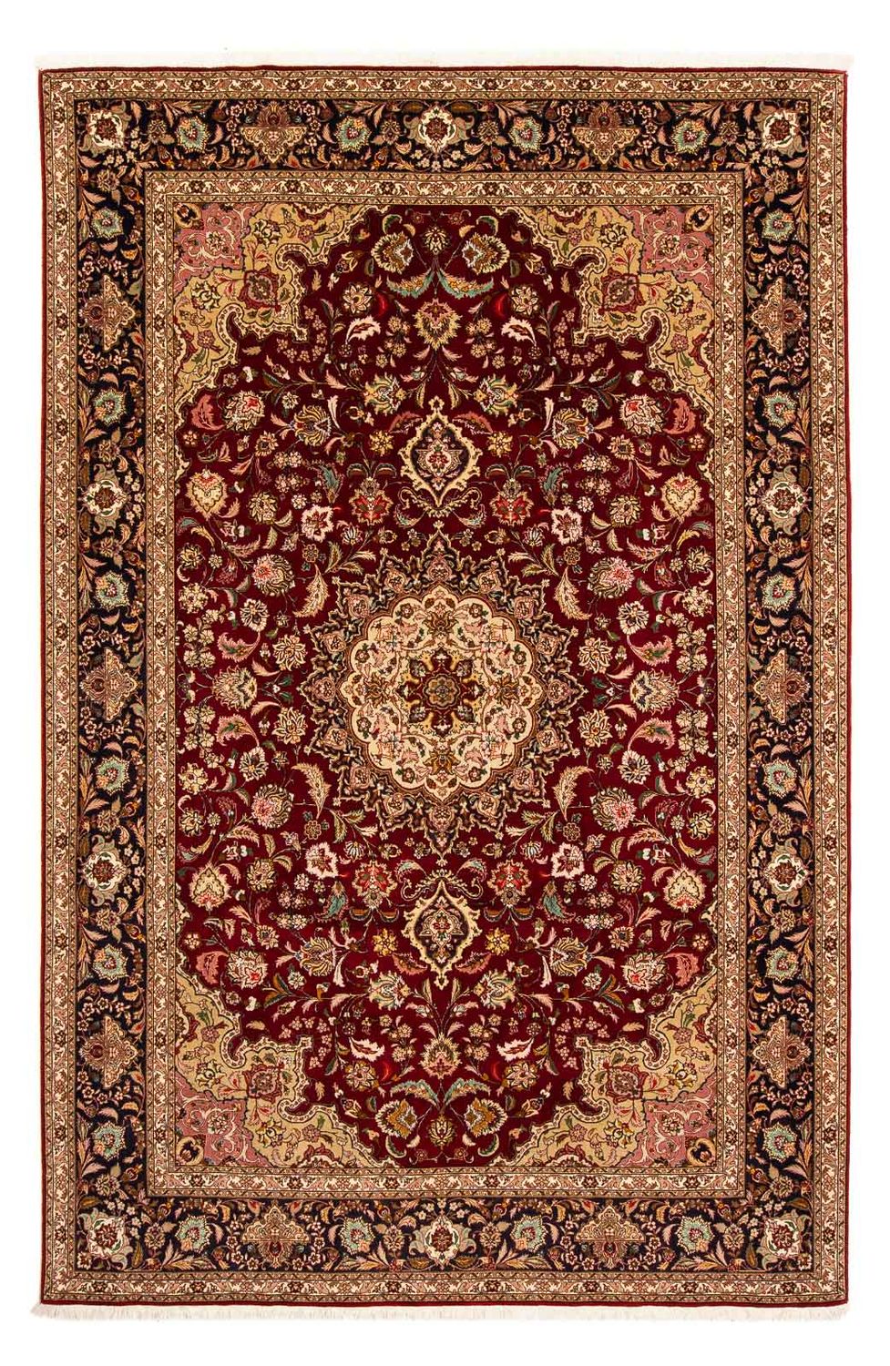 Dywan perski - Tabriz - Królewski - 310 x 202 cm - ciemna czerwień