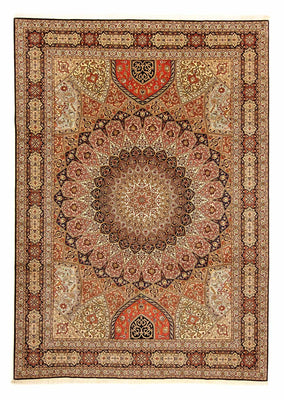 Dywan perski - Tabriz - Królewski - 355 x 252 cm - wielokolorowy