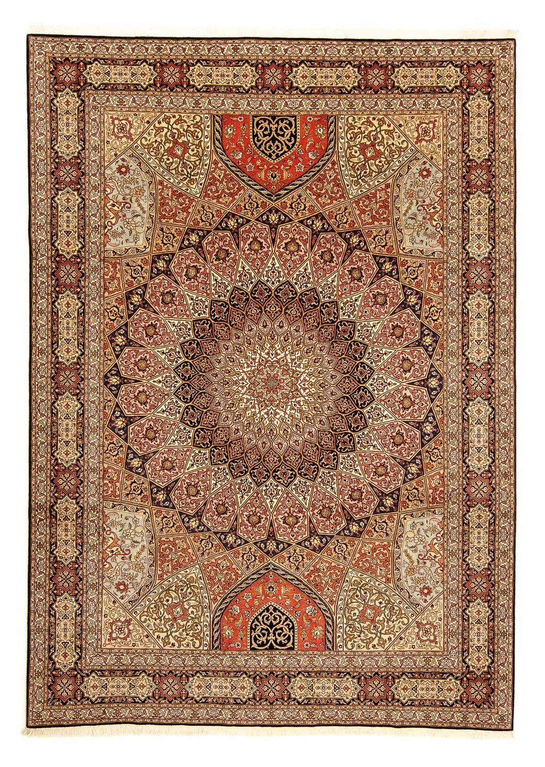 Dywan perski - Tabriz - Królewski - 355 x 252 cm - wielokolorowy