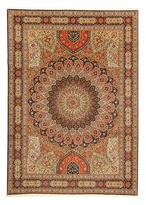 Dywan perski - Tabriz - Królewski - 355 x 252 cm - wielokolorowy