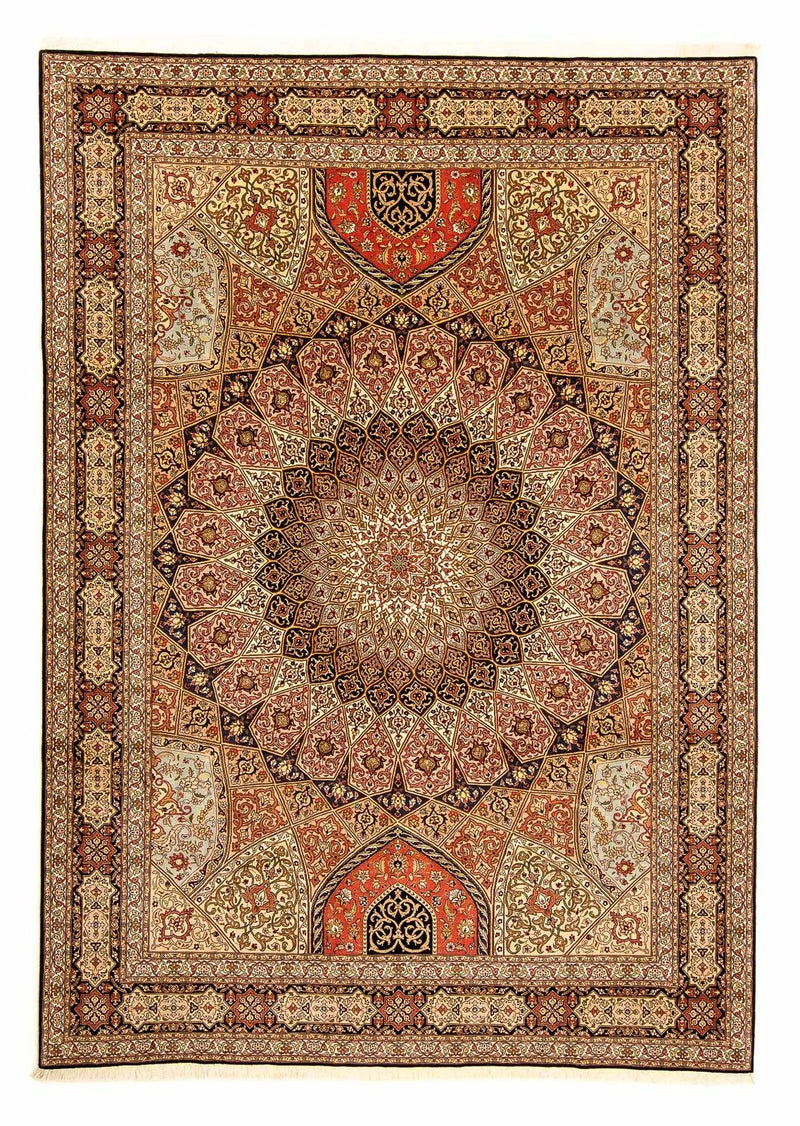 Dywan perski - Tabriz - Królewski - 355 x 252 cm - wielokolorowy