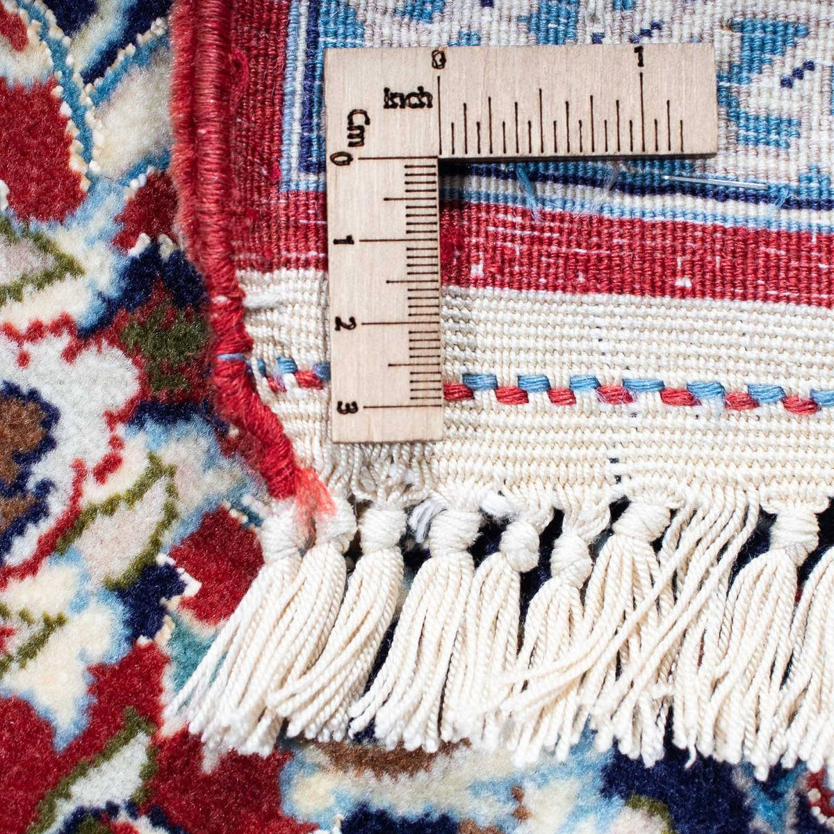 Dywan perski - Isfahan - Premium - 220 x 152 cm - ciemnoniebieski