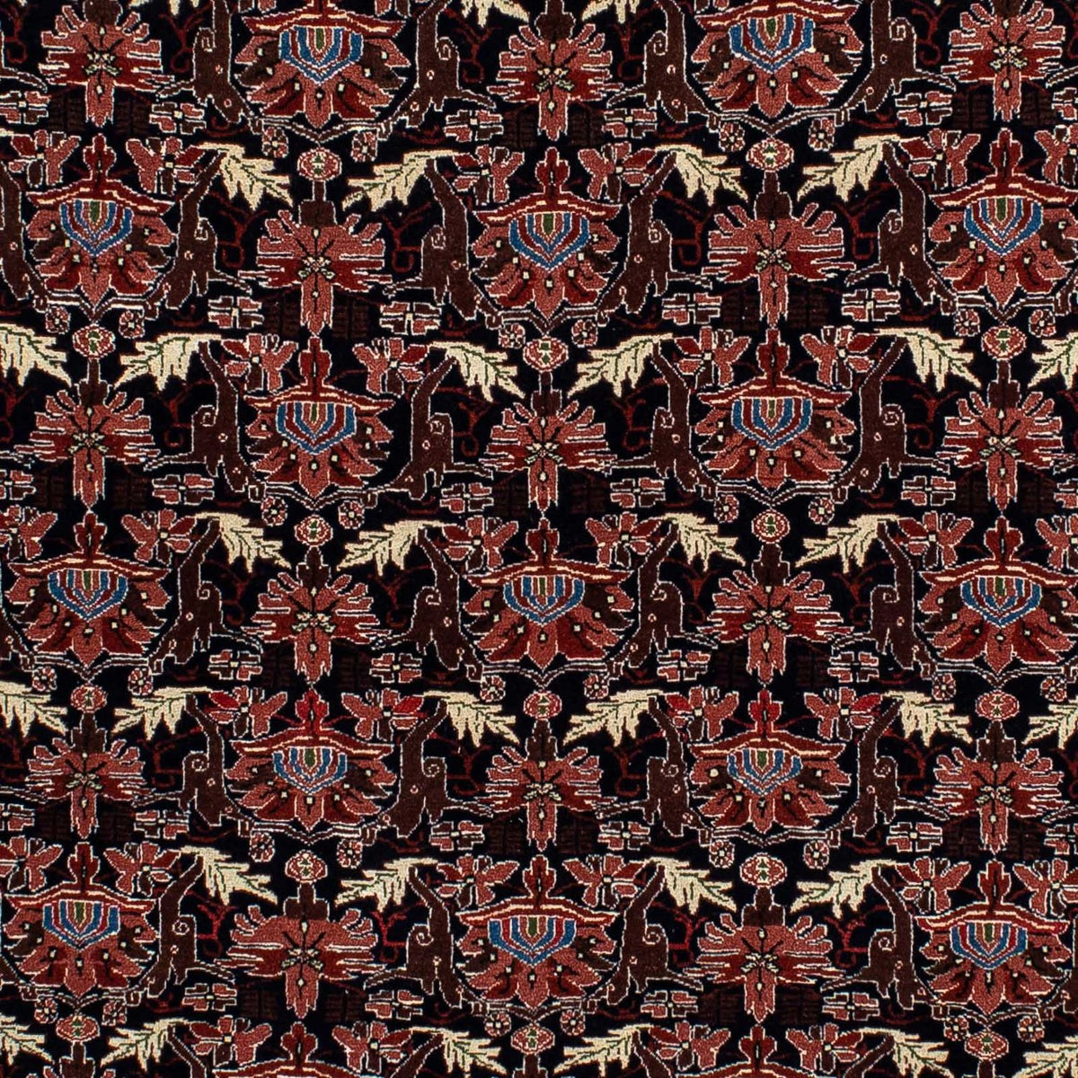 Dywan perski - Ghom - 186 x 141 cm - ciemnoniebieski