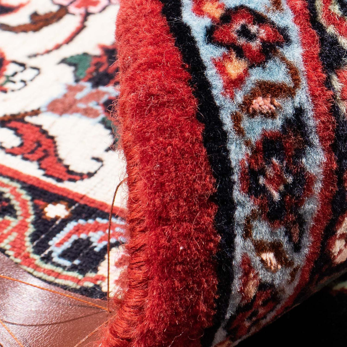 Dywan perski - Bijar - 248 x 173 cm - ciemnoniebieski