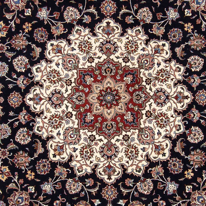 Dywan perski - Klasyczny kwadratowy  - 307 x 300 cm - ciemnoniebieski